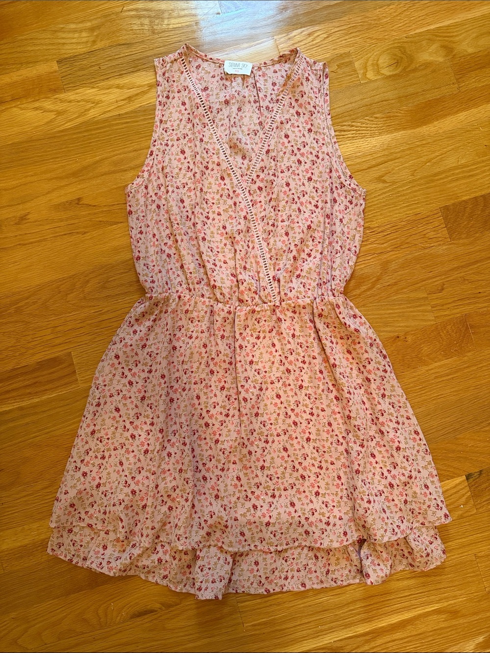 Sienna Sky Floral Pink Sleeveless Dress
